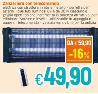 Famila Zanzariera con telecomando offerta