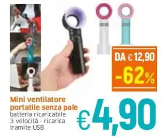 Famila Mini ventilatore portatile senza pale offerta