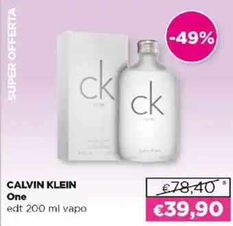 Acqua & Sapone Calvin Klein One 200 ml offerta