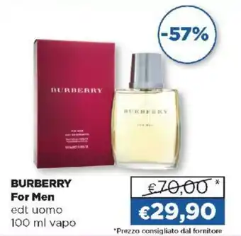 Acqua & Sapone Burberry For Men 100 ml offerta