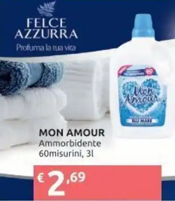 Ipersoap Mon Amour ammorbidente 60 misurini, 3l offerta