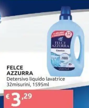 Ipersoap Felce Azzurra Detersivo liquido lavatrice 32 misurini, 1595 ml offerta