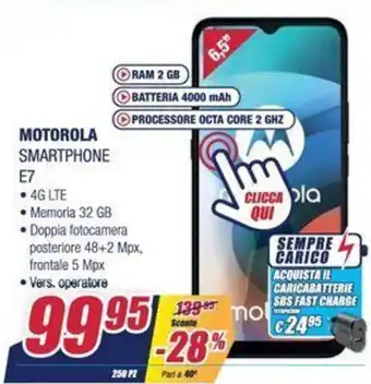 Motorola E7 smartphone