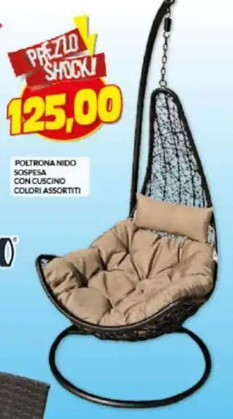Risparmio Casa Poltrona Nido sospesa con cuscino colori assortiti offerta