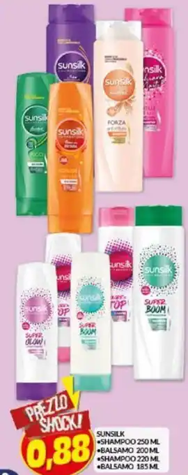 Risparmio Casa Sunsilk shampoo 250 ml/220 ml, balsamo 200 ml/185 ml offerta