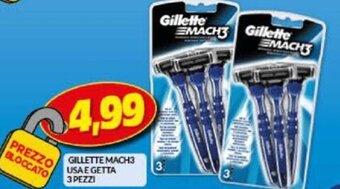 Risparmio Casa Gillette Mach3 Usa e getta 3 pezzi offerta