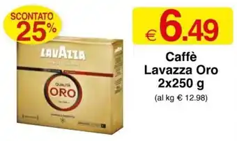 Sì con te Lavazza Caffè Oro 2x250 g offerta