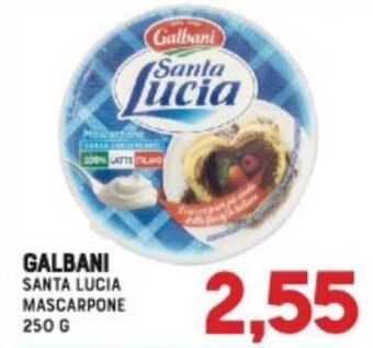 Gran Risparmio Galbani Santa Lucia Mascarpone 250 g offerta