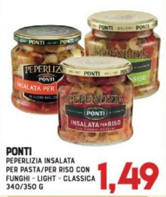 Ponti Peperlizia Insalata Per Pasta/Per Riso Con Funghi-Light-Classica 340/350 g