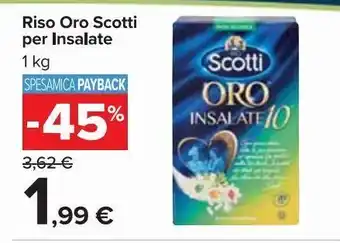Carrefour Market Riso oro scotti per insalate offerta