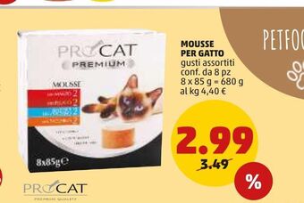 PENNY Mousse per gatto offerta