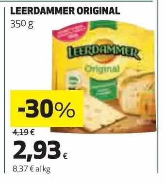 Coop Leerdammer original 350g offerta