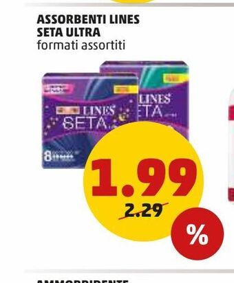 PENNY Assorbenti lines seta ultra offerta