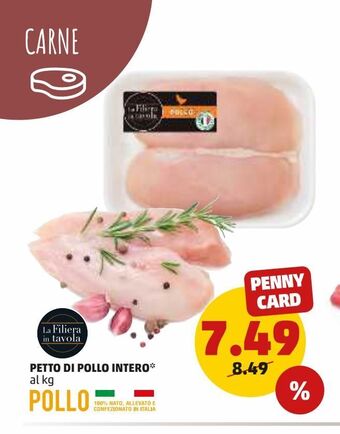 PENNY Petto di pollo intero offerta