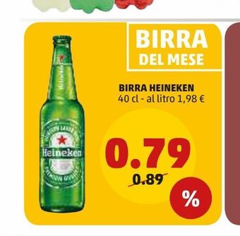 PENNY Birra heineken 40 cl offerta