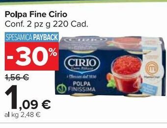 Carrefour Market Polpa fine cirio offerta