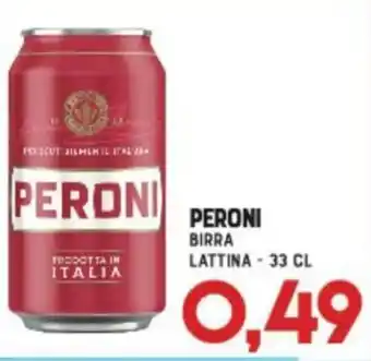 Peroni Birra lattina 33 cl
