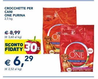 Esselunga Crocchette per cani one purina 2,5 kg offerta