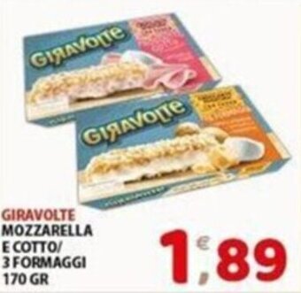 Giravolte Mozzarella E Cotto 3 Formaggi 170 gr