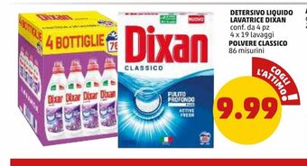 Detersivo liquido lavatrice dixan