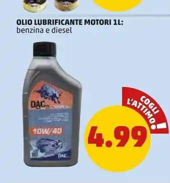 Olio lubrificante motori 1 l