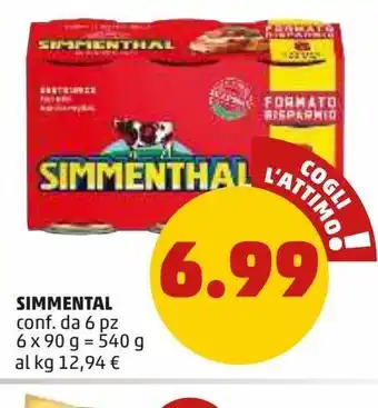 Simmenthal con da 6 pz 6 x 90 g = 540 g