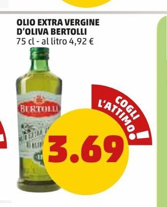Olio extra vergine di oliva bertolli 75 cl