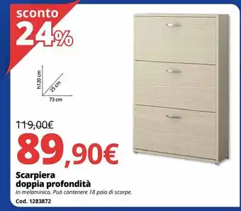 Brico Io Scarpiera doppia profondità offerta