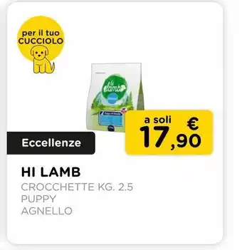 Arcaplanet Hi lamb /crocchette cane kg.2.5/ puppy / agnello offerta