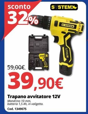 Brico Io Trapano avvitatore 12v offerta
