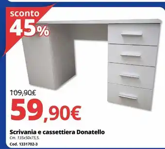 Brico Io Scrivania e cassettiera donatello offerta