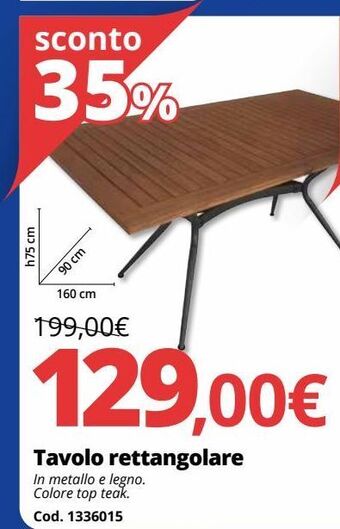 Tavolo rettangolare