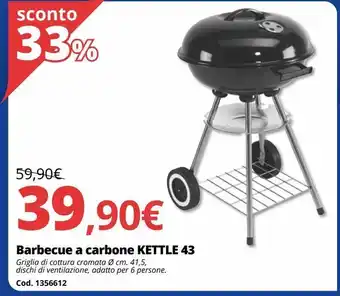 Barbecue a carbone kettle 43