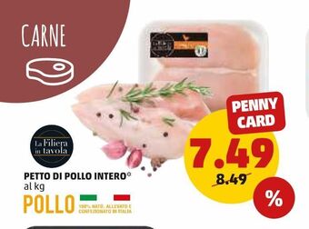 PENNY Petto di pollo intero offerta