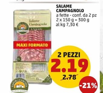 PENNY Salame campagnolo offerta