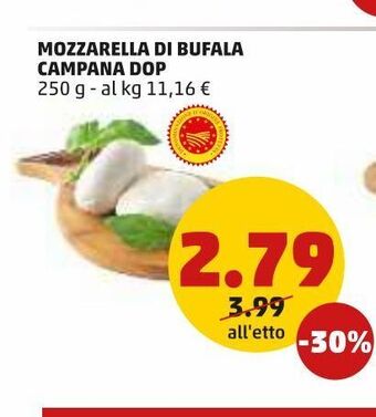 PENNY Mozzarella di bufala campana dop offerta