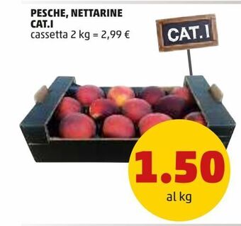 PENNY Pesche, nettarine offerta