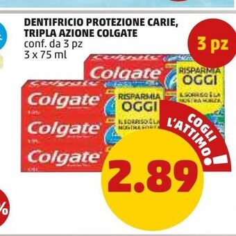PENNY Dentifricio protezione carie, tripla azione colgate offerta
