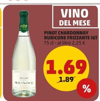 PENNY Pinot chardonnay rubicone frizzante igt offerta