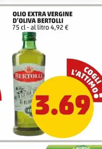 PENNY Olio extra vergine di oliva bertolli offerta