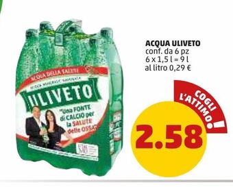 PENNY Acqua uliveto offerta