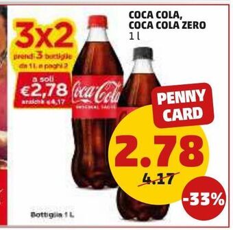 PENNY Coca-cola, coca cola zero offerta