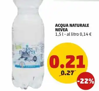 Acqua naturale nevea