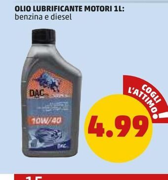 Olio lubrificante motori 1l