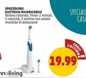PENNY Spazzolino elettrico ricaricabile offerta