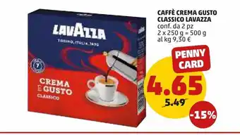 PENNY Caffè crema gusto classico lavazza offerta