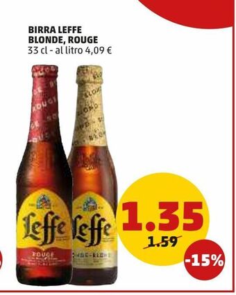 PENNY Birra leffe blonde, rouge offerta