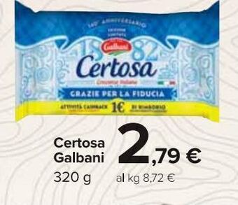 Carrefour Market Certosa galbani offerta