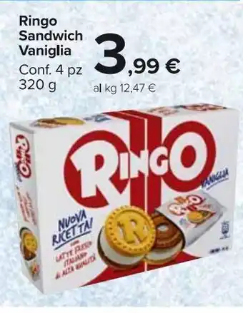 Carrefour Market Ringo sandwich vaniglia offerta