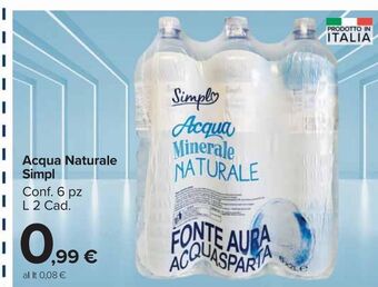 Carrefour Market Acqua naturale simpl offerta